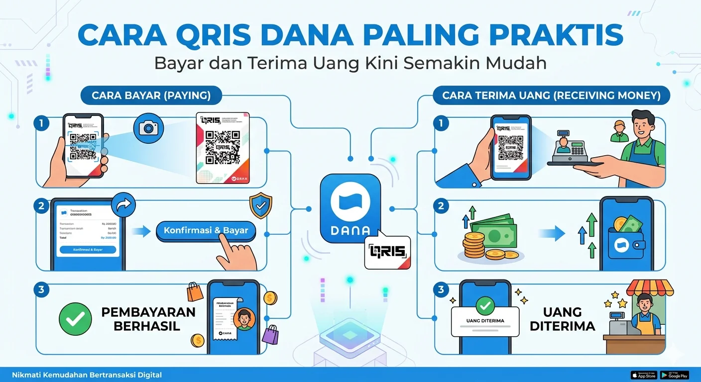 Cara QRIS DANA Paling Praktis